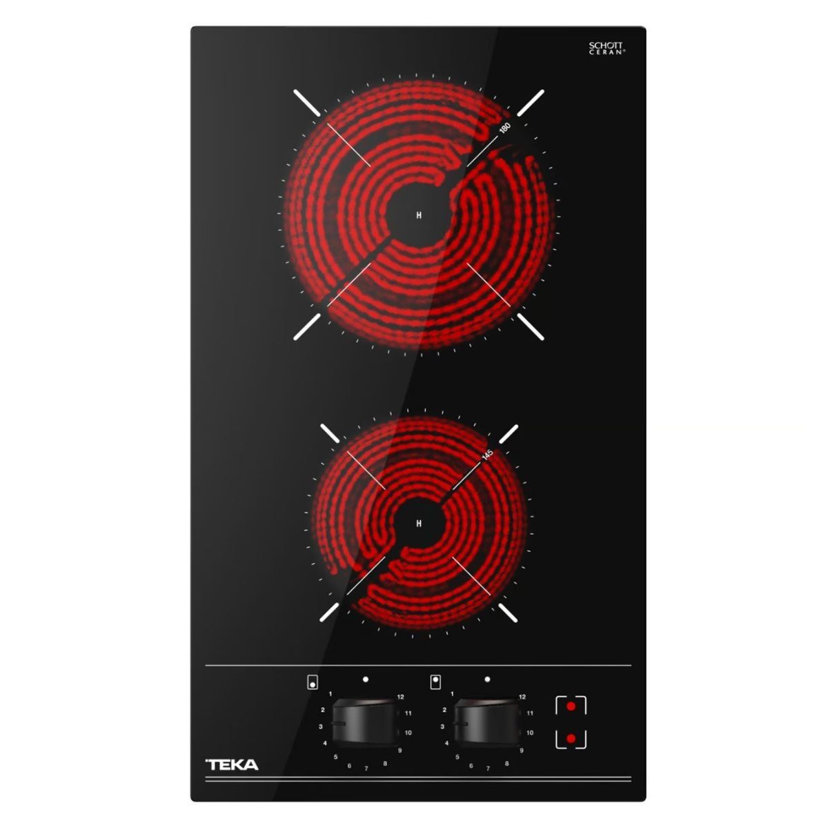 Encimera Vitrocerámica 2 Platos Teka TBC 32000 XFL BK, marca TEKA - Foto Principal