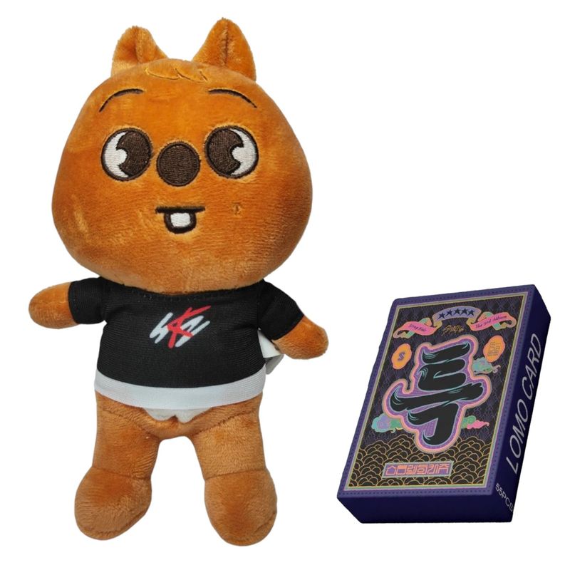 GENERICO - Photocards Stray Kids 5 Star + Peluche Skzoo Han Quokka