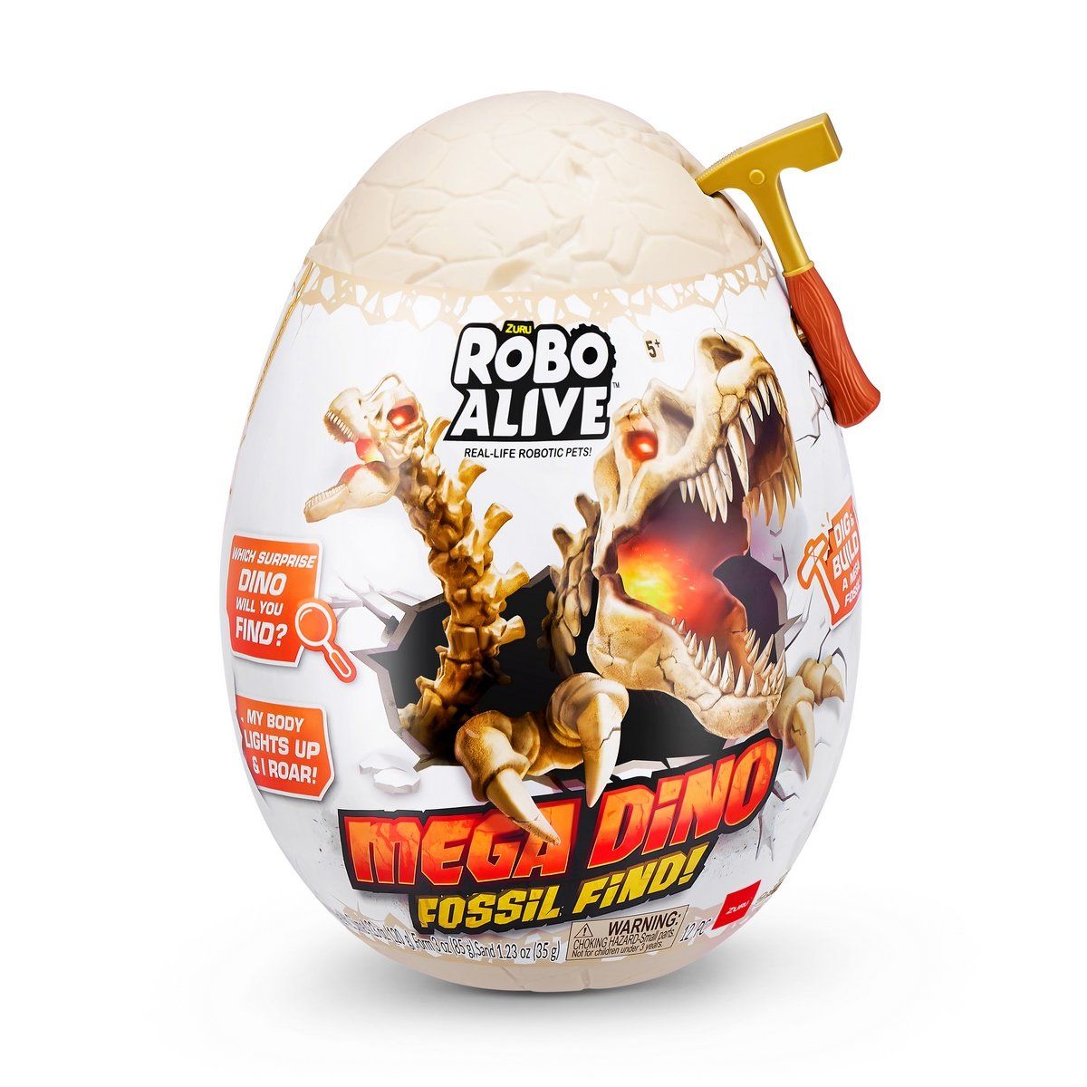 ROBO ALIVE - Huevo excavación ROBO ALIVE mega fósil dinosaurio