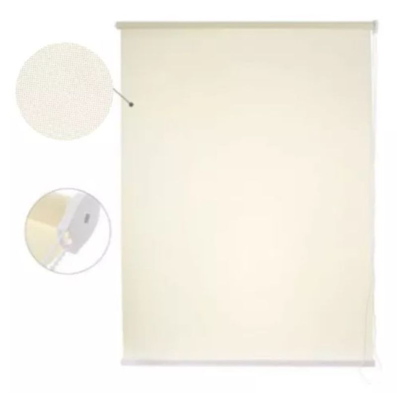 GENERICO - Cortina Lisa Modelo Roller 100Cm200Cm Color Beige