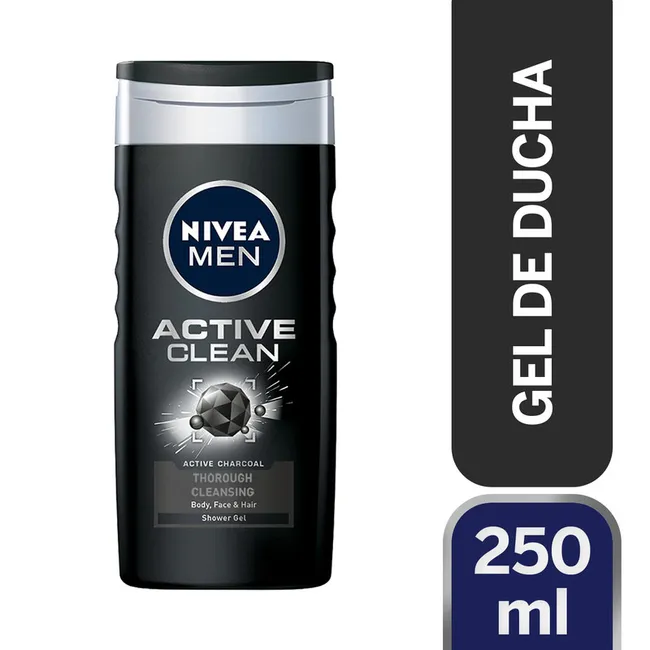 NIVEA - Gel De Ducha Nivea Active Clean 250ml Deep