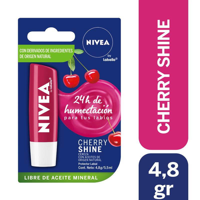 NIVEA - Bálsamo Labial Nivea Cherry Shine 4,8Gr