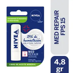 NIVEA - Bálsamo Labial Med Repair SPF15 4,8Gr