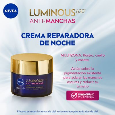 Imagen 2 del producto NIVEA Luminous 630 Anti-Manchas Crema Noche