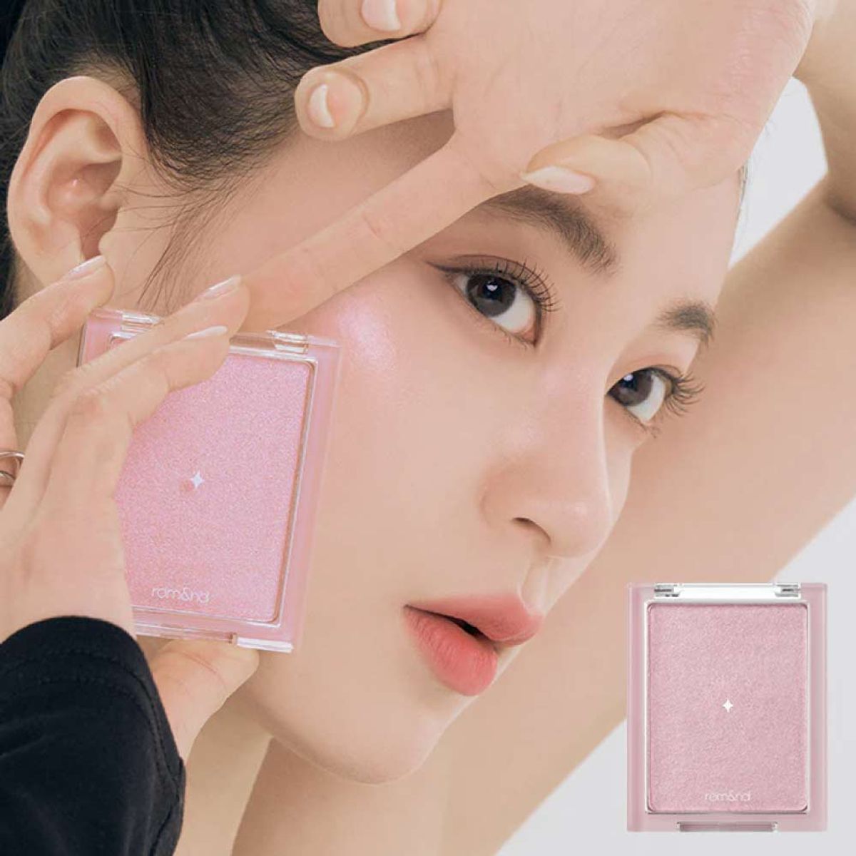 ROMAND - Iluminador facial Rom&nd frío tono rosa