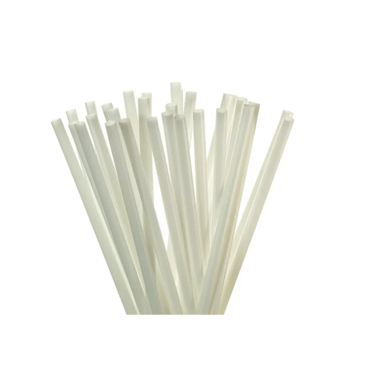 ECOSOULIFE - 500 Bombillas Blancas De Pla Biodegradable Compostable