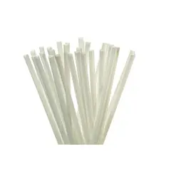 ECOSOULIFE - 500 Bombillas Blancas De Pla Biodegradable Compostable