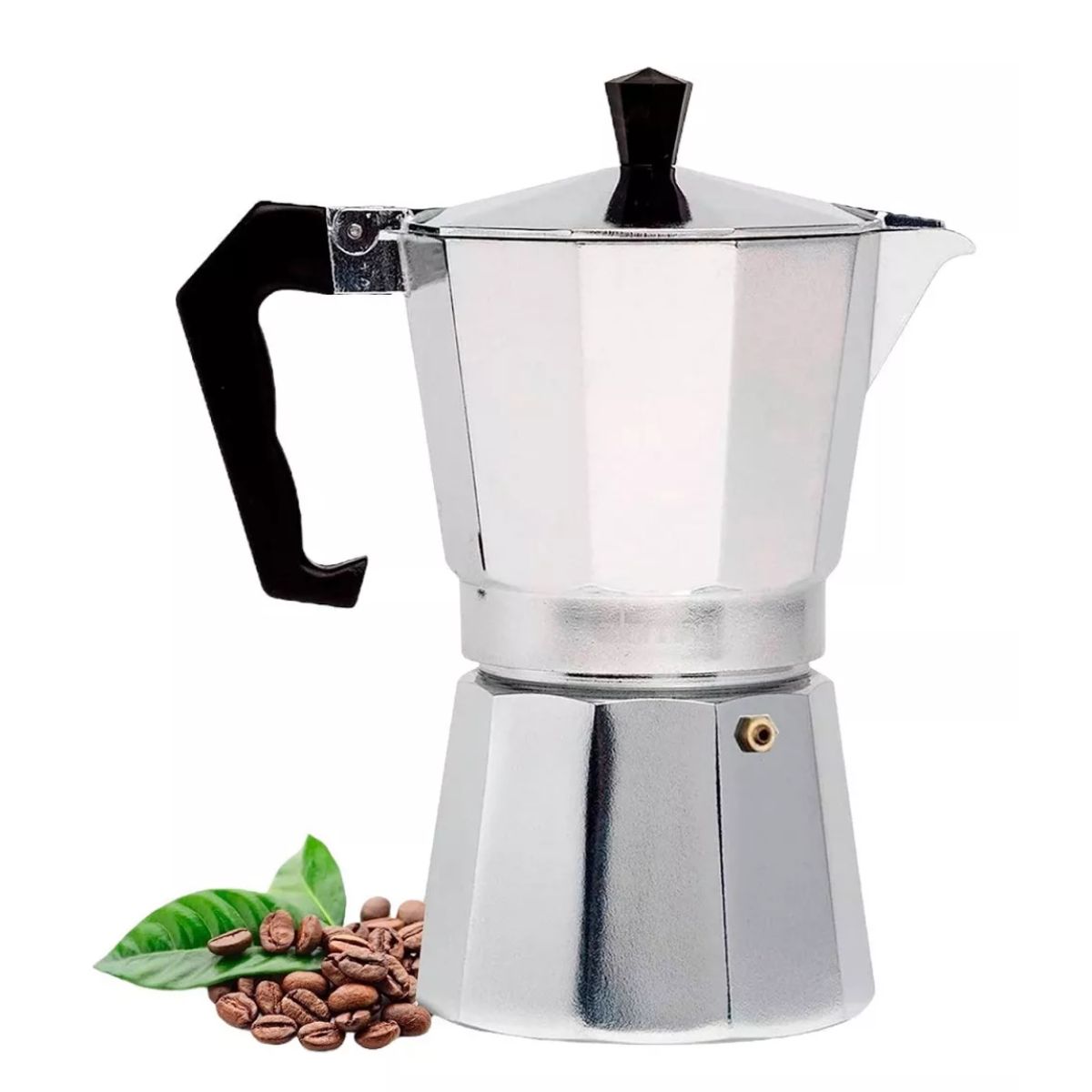 UNIVERSAL - Cafetera Italiana Greca 450ml 9 Tazas Espresso Acero Inoxidable