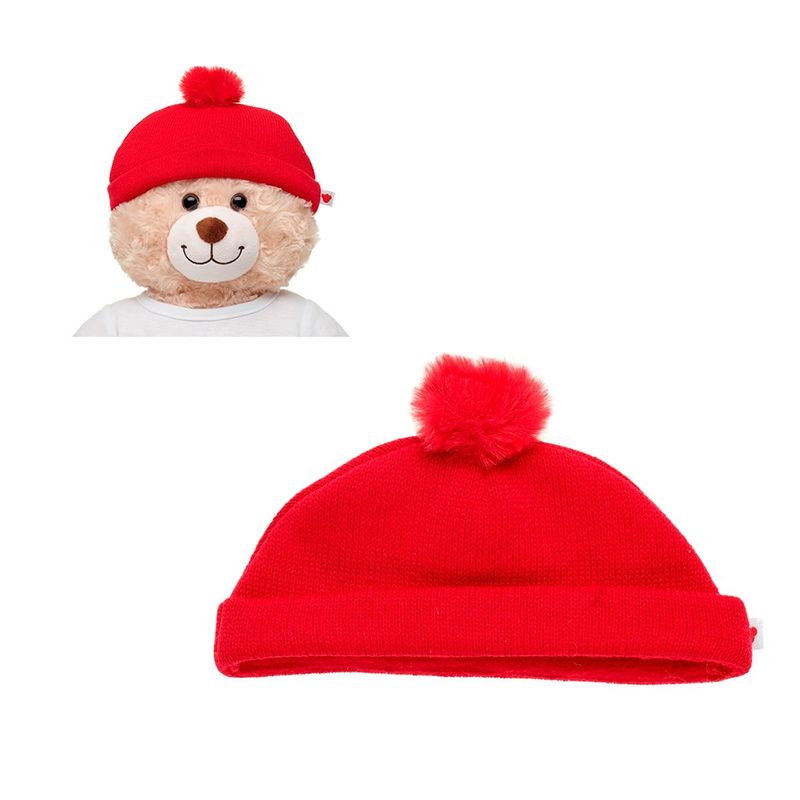 BUILD A BEAR - Gorro Lana Rojo Build-A-Bear