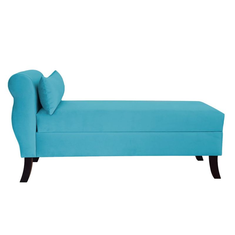 GENERICO - Banqueta Baúl New Diva Color Turquesa