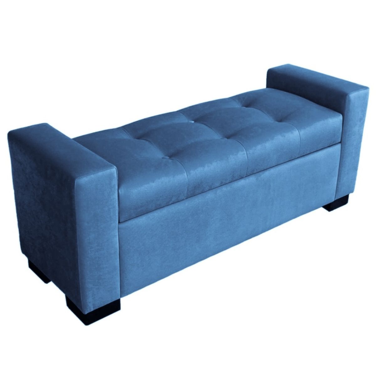 GENERICO - Banqueta Baúl Meyer Color Azul Petroleo