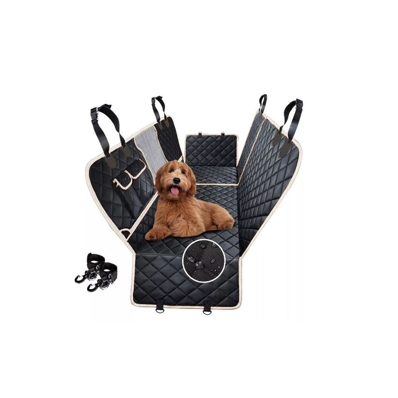 GENERICO - Protector Funda Cubre Asiento Auto Perros Mascotas Black