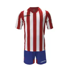 MACRON - Uniforme Fútbol Palermo Rojo-Blanco