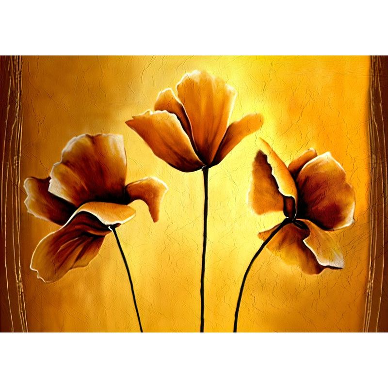 ID1SG IMPRESION DIGITAL1 - Cuadro decorativo Flores "AMAPOLAS AMARILLAS" 50 x 70