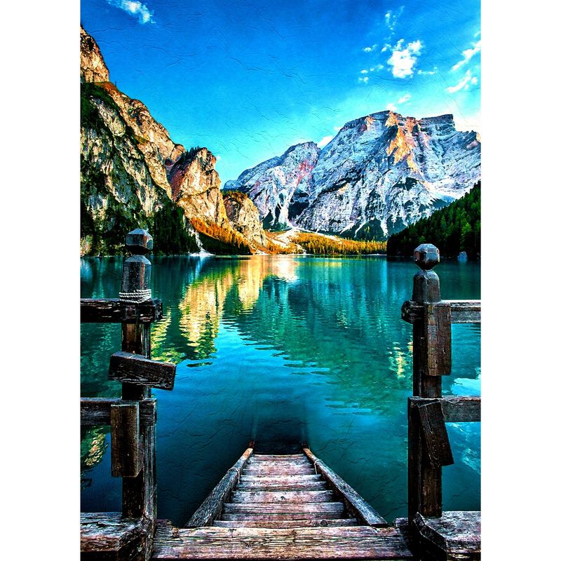 ID1SG IMPRESION DIGITAL1 - Cuadro decorativo Paisaje"ENTRE MONTAÑAS" 70 x 50