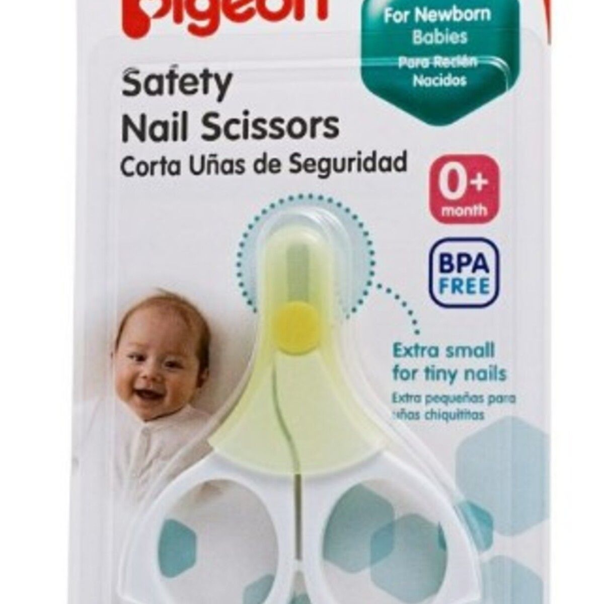 PIGEON - Tijera Para Uñas De Bebé Pigeon Color Blanco