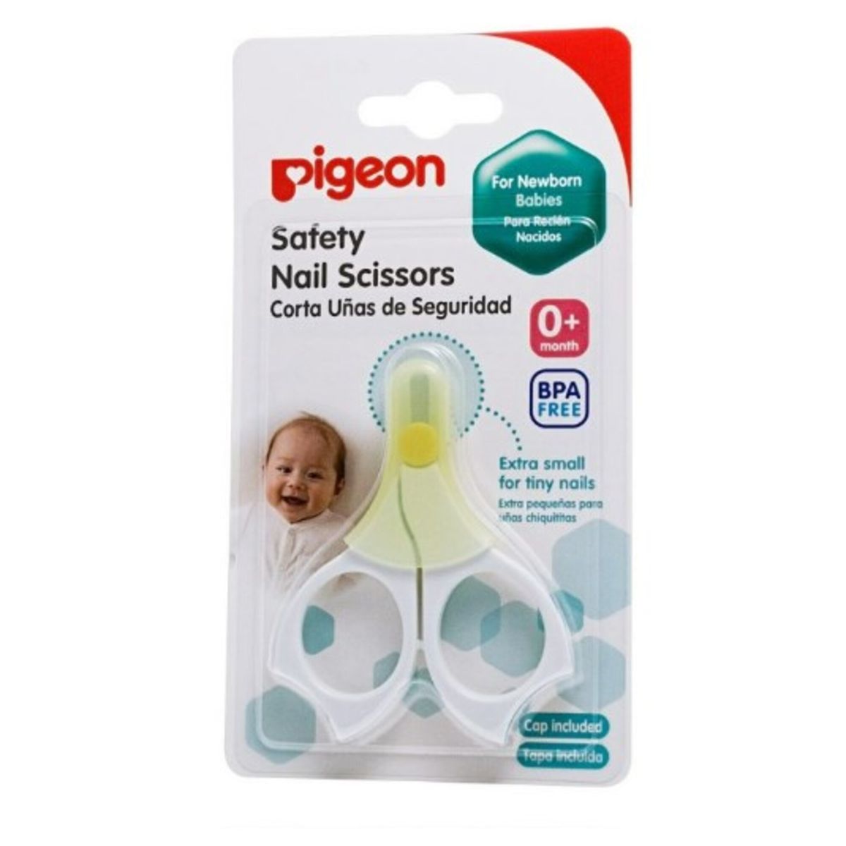 PIGEON - Tijera Para Uñas De Bebé Pigeon Color Blanco