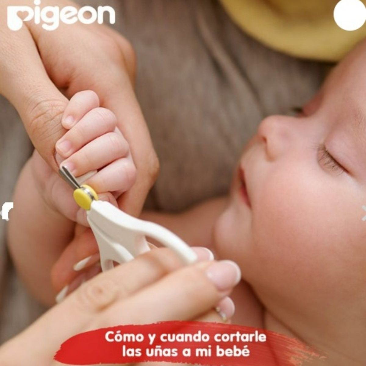 PIGEON - Tijera Para Uñas De Bebé Pigeon Color Blanco