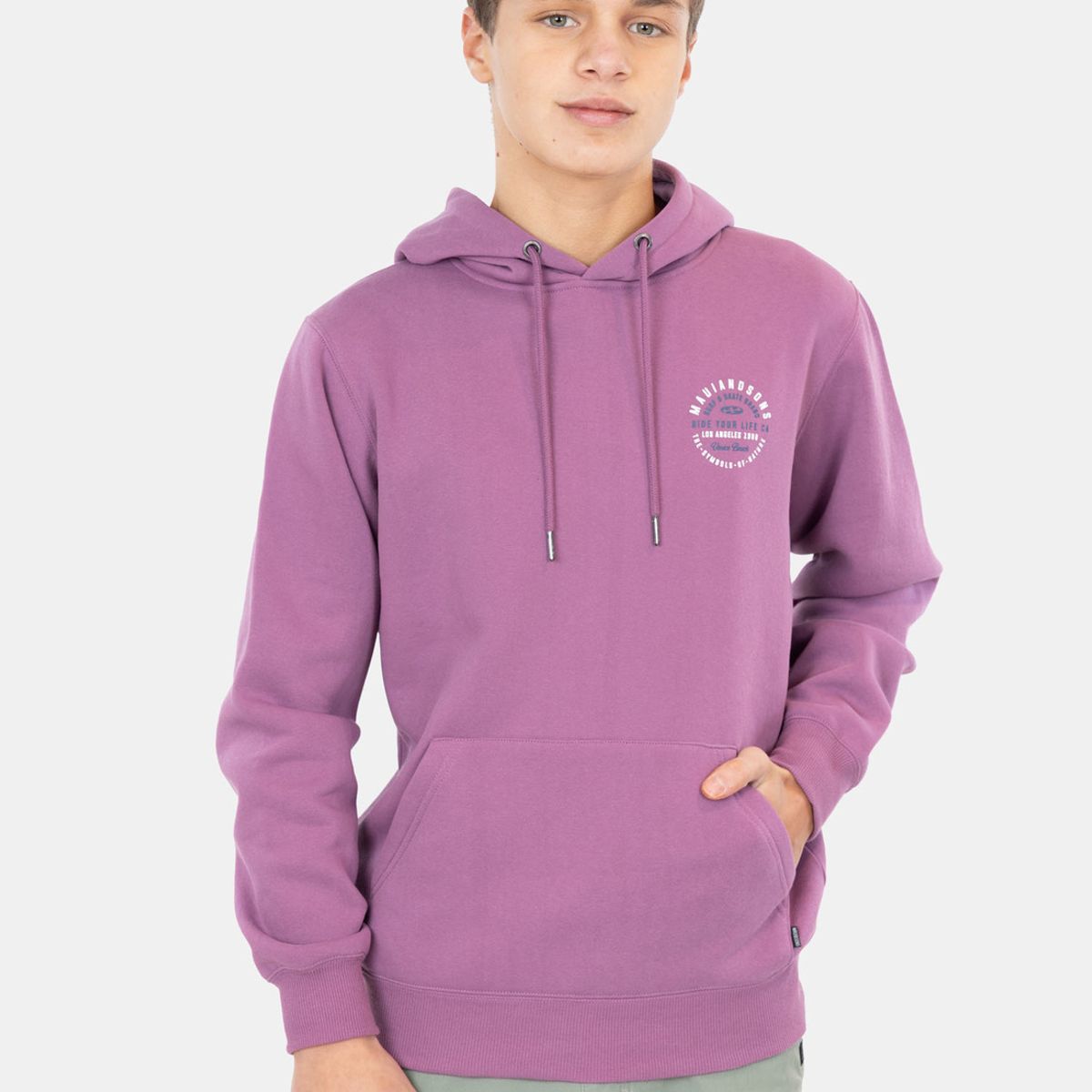 MAUI AND SONS - Poleron Canguro Ride Your Life Burdeo Infantil Maui And Sons