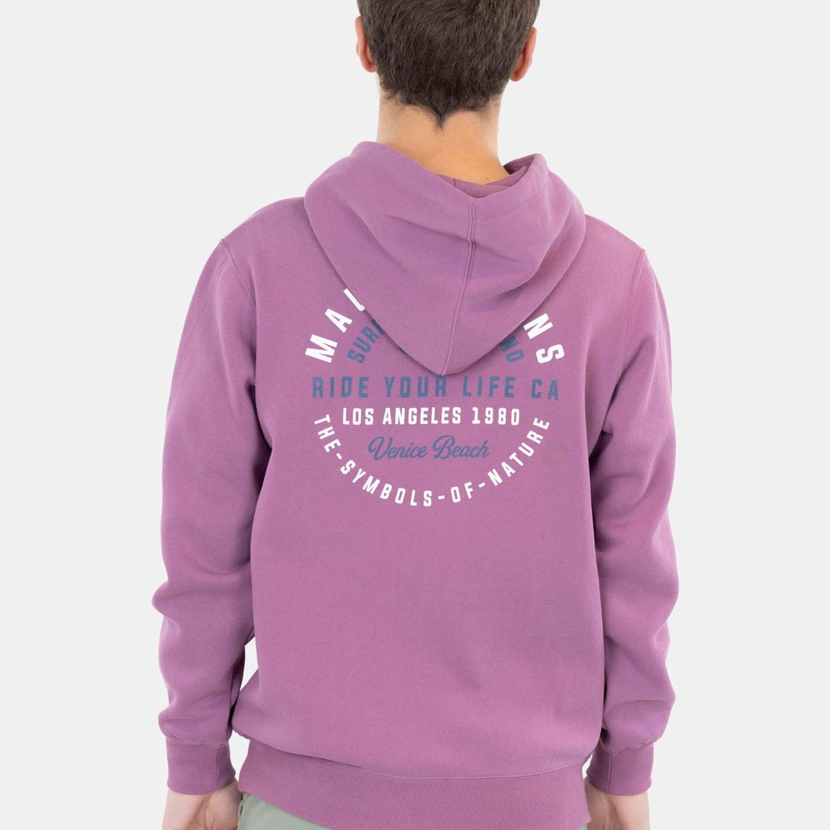 MAUI AND SONS - Poleron Canguro Ride Your Life Burdeo Infantil Maui And Sons