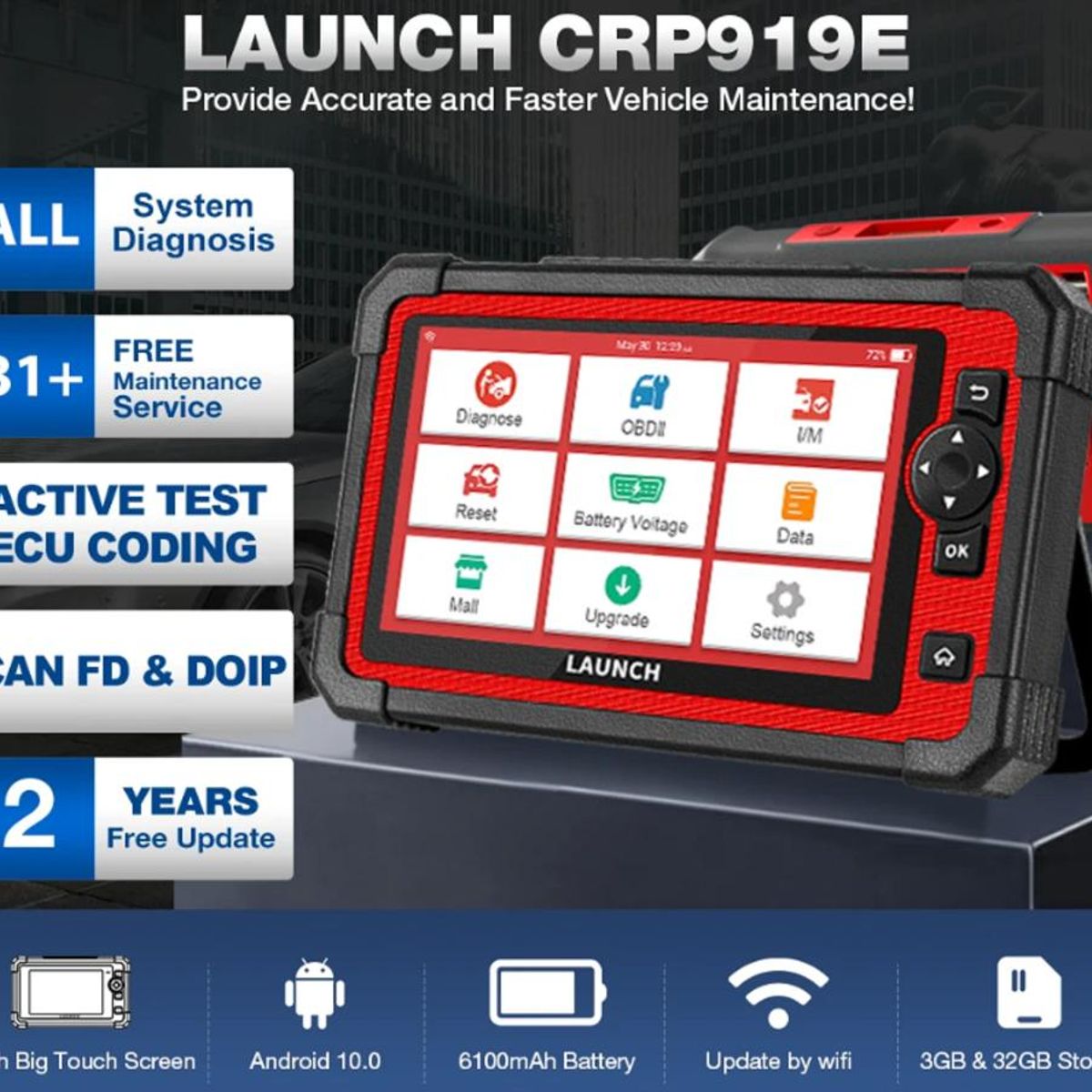 LAUNCH - Scanner LAUNCH X431 CRP919E CAN FD funcion+31 Bi-direccional