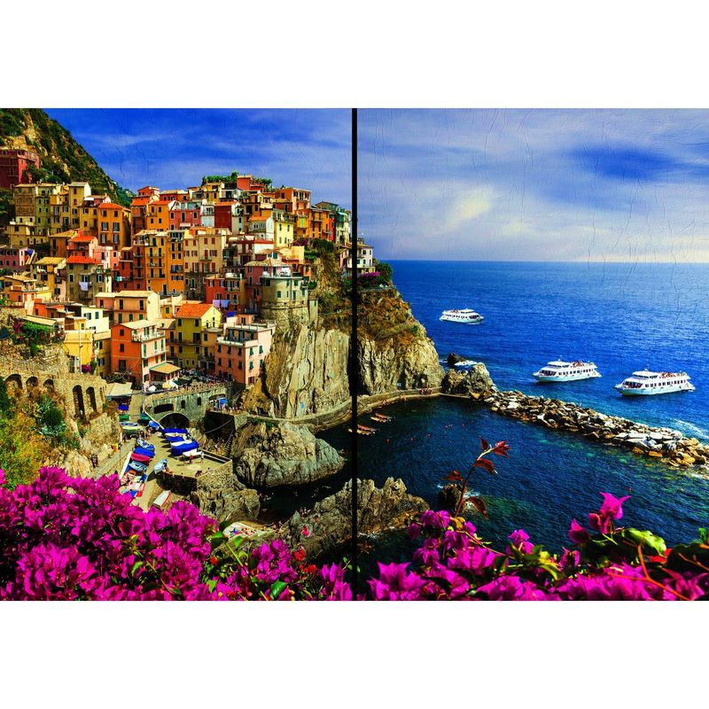 ID1SG IMPRESION DIGITAL1 - Cuadro decorativo  Díptico Paisaje "CINQUE TERRE" 70 x 100