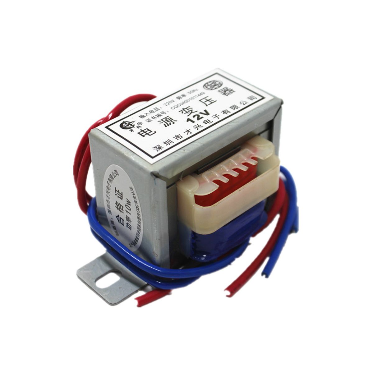 ATURE - Transformador de Potencia EI4824 De 220v a 12v 10W 50Hz
