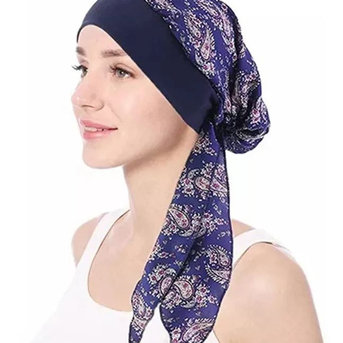 KUANGYE - 3 Turbante Oncológico Alopecia Adorno Cabeza Chifón