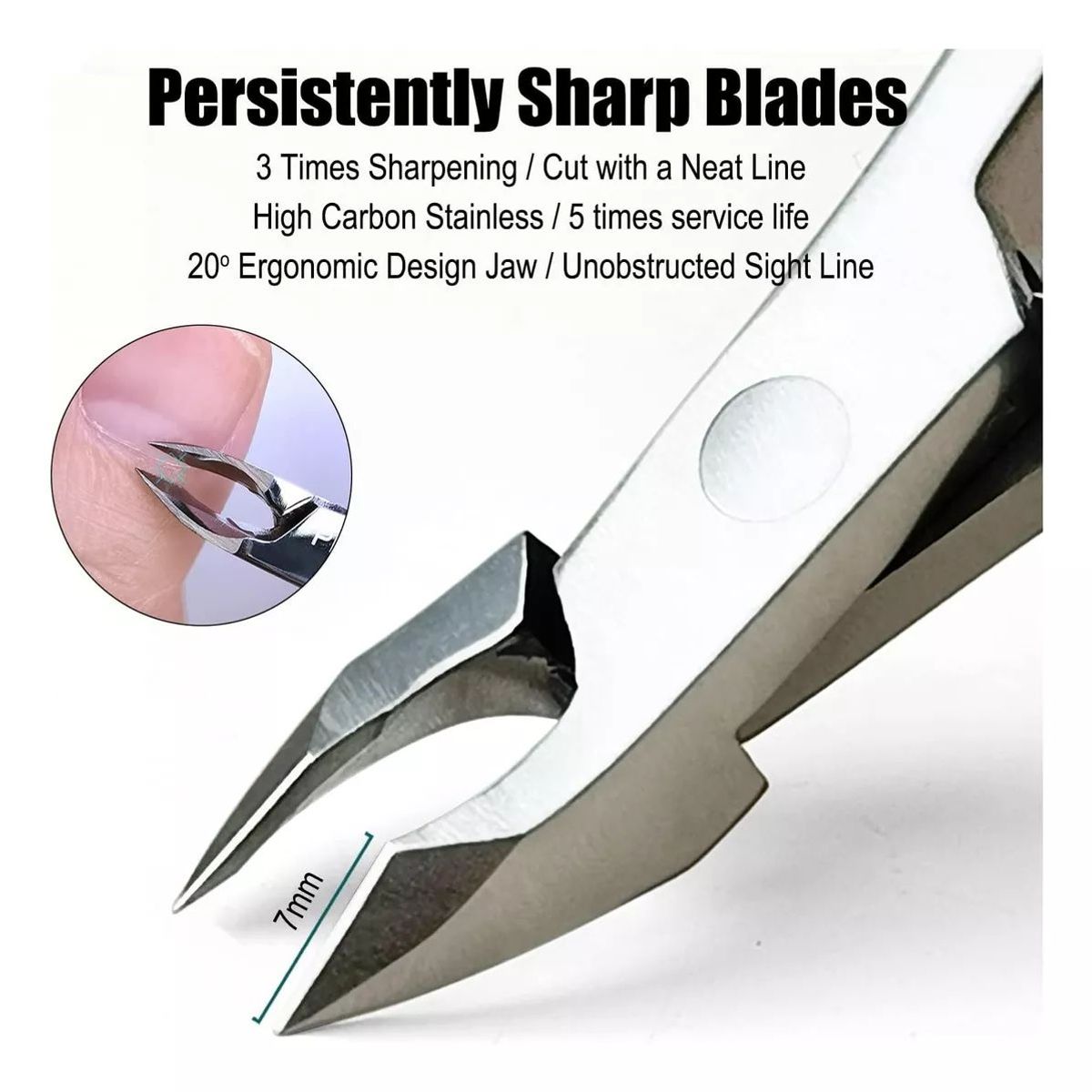 KUANGYE - Alicate De Espicula Recta Fina Pies Podologia