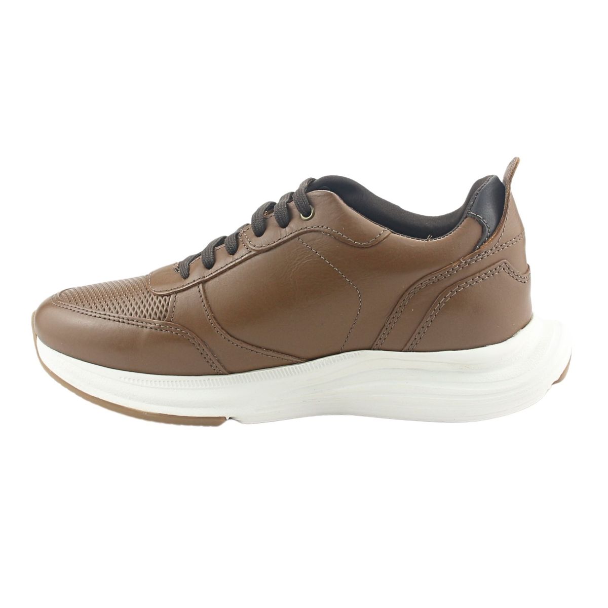 FERRACINI - Zapatilla Hombre de Cuero Café Ferracini 9483-650