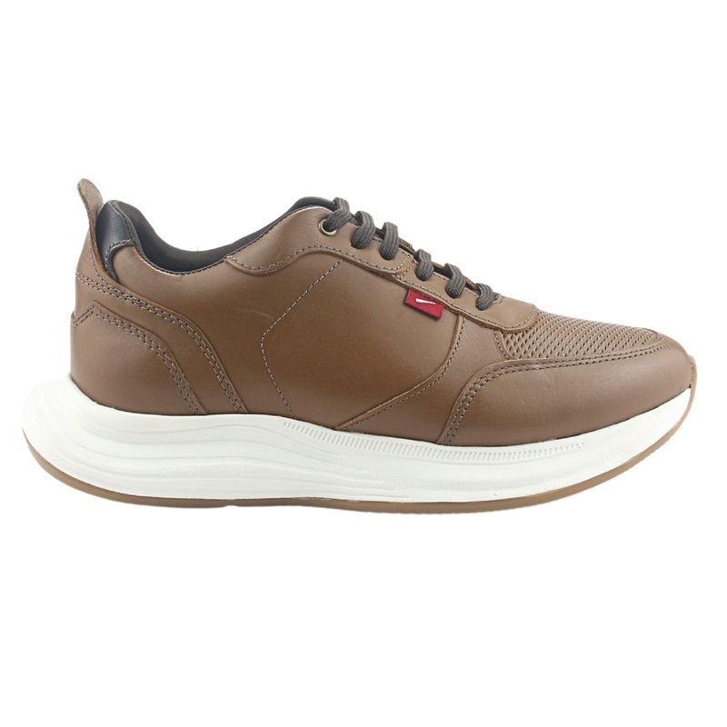 FERRACINI - Zapatilla Hombre de Cuero Café Ferracini 9483-650