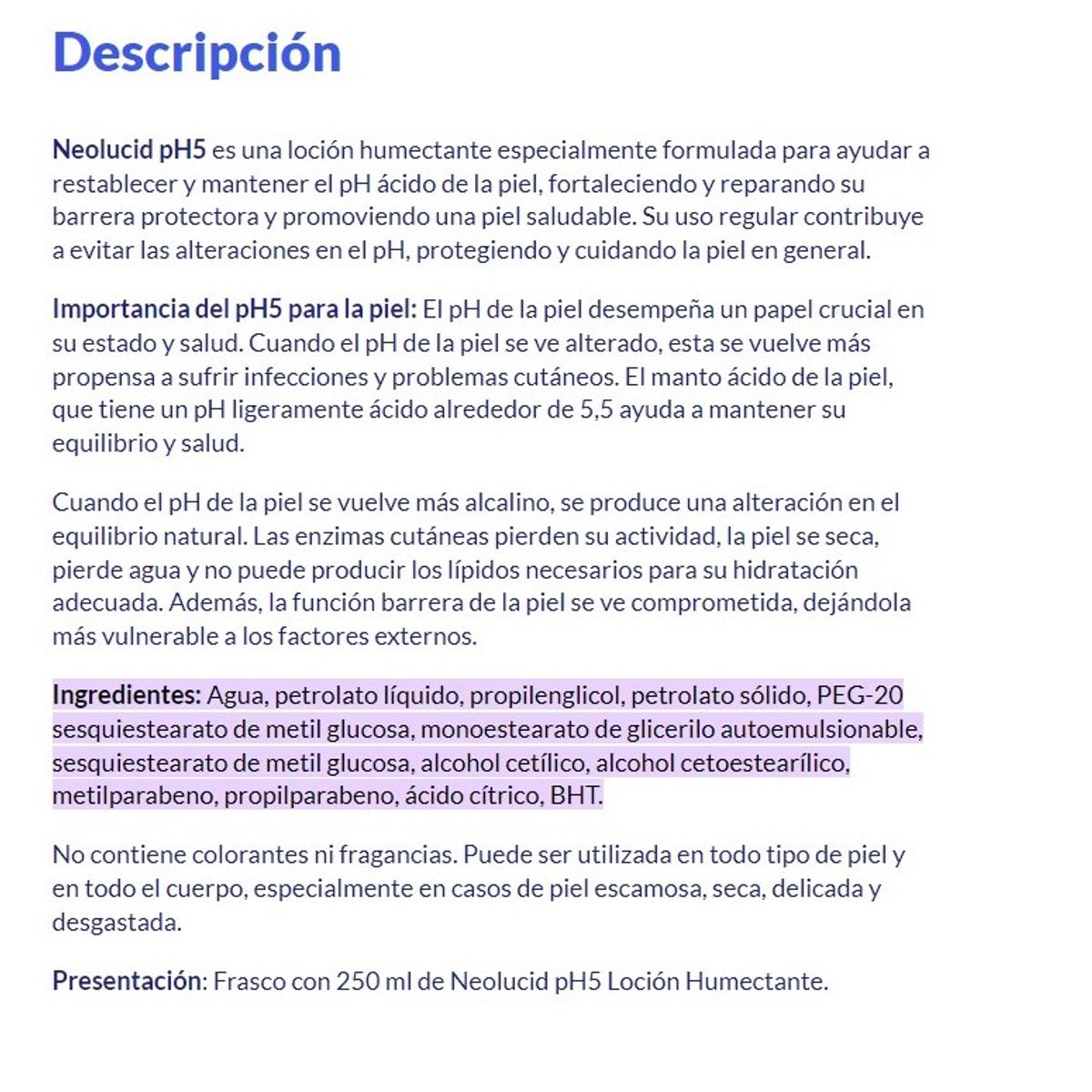 NEOLUCID - Neolucid Locion Humectante 250ml