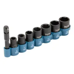 MAKITA - Juego De Dados De Impacto 1/4, 8 Piezas E-12289