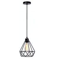 Lámpara de Techo Colgante de Hierro Tetra Black Diamante