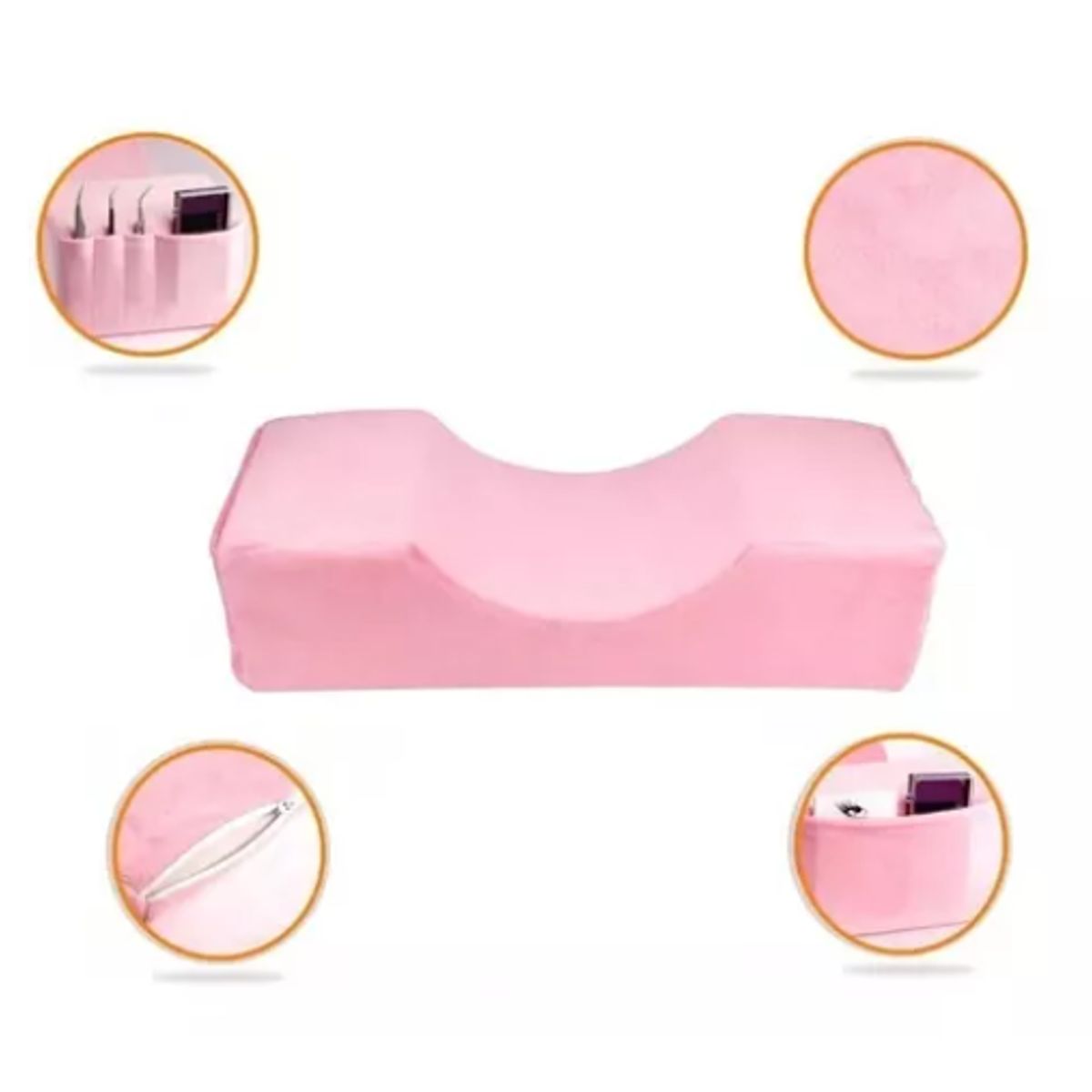 GENERICO - Cojin O Almohada Para Extensiones De Pestañas O Lashista Rosa