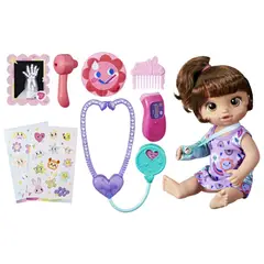 BABY ALIVE - Muñeca Bella Visita Médica Pelo Castaño