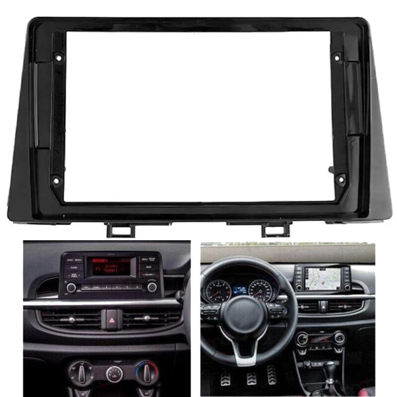 GENERICO - Bisel Adaptador Radio 9pul Kia Morning 2018-2025 Auto Karvas