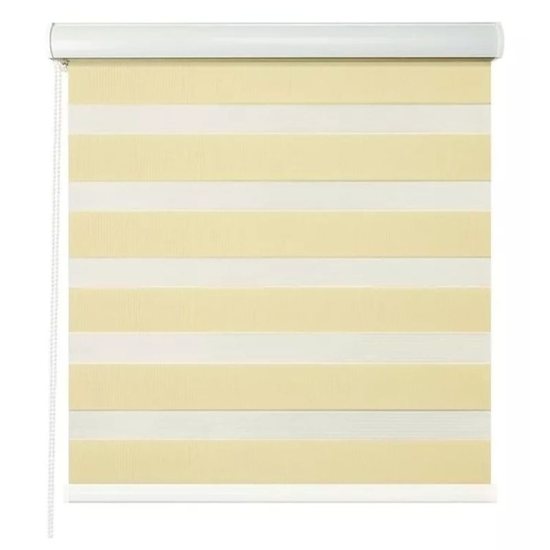 GENERICO - Cortina Roller Zebra Dúo Día Y Noche 150 X 200 Beige
