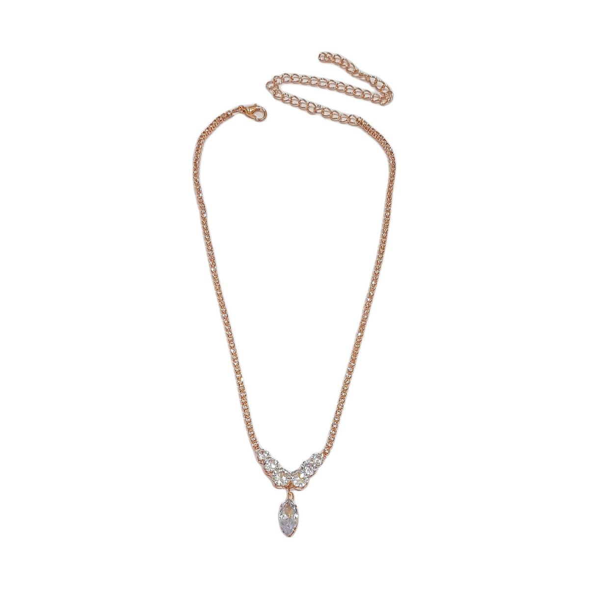 GENERICO - Set De Collar Y Aros Para Fiesta Rose