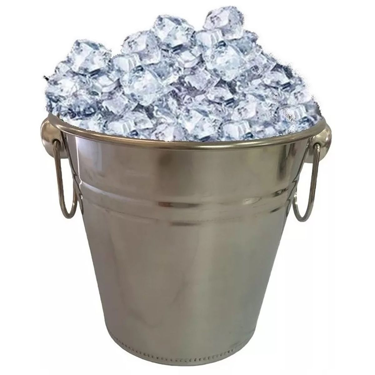 BELKRA - Cubeta Para Hielo Con Asas Hielera Acero Inoxidable Plateado