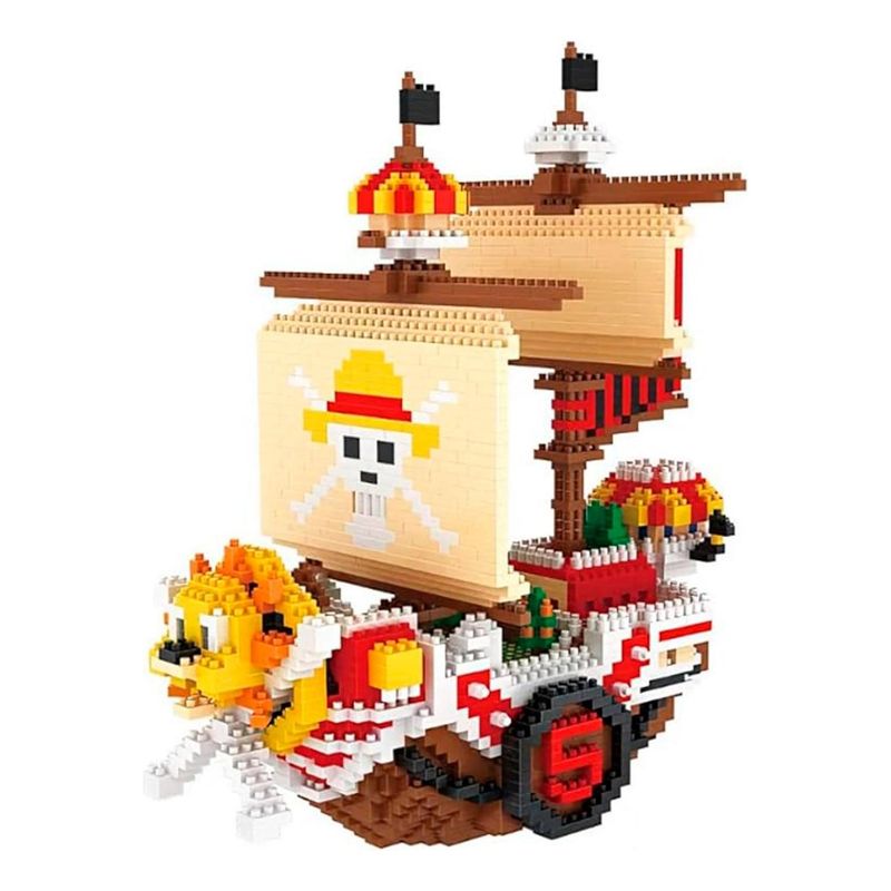 GENERICO - ARMABLE 3D MICRO BLOCKS BARCO LUFFY GRANDE 37CM