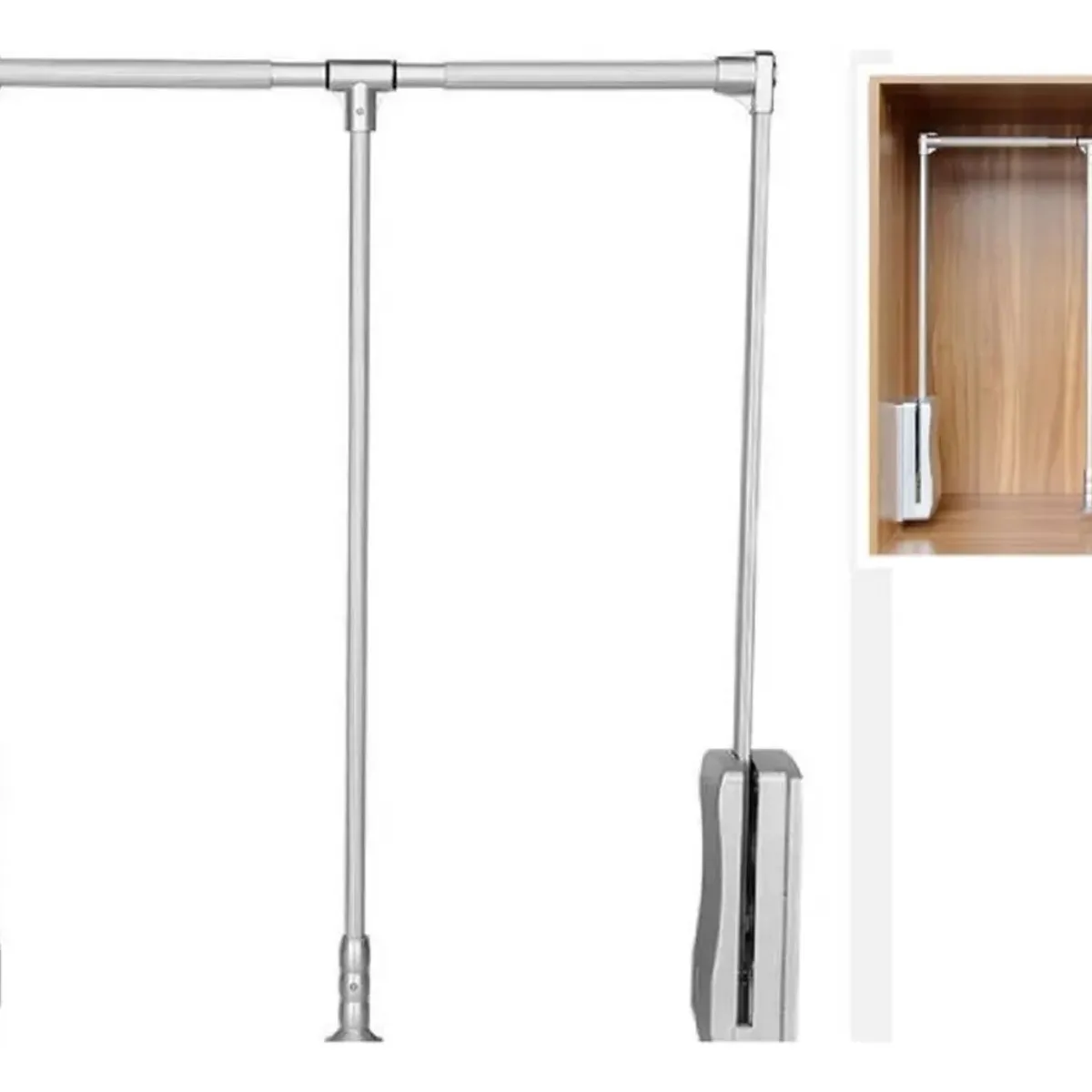 GENERICO - Barra Armario Abatible Closet, Plegable 83 A 110cm