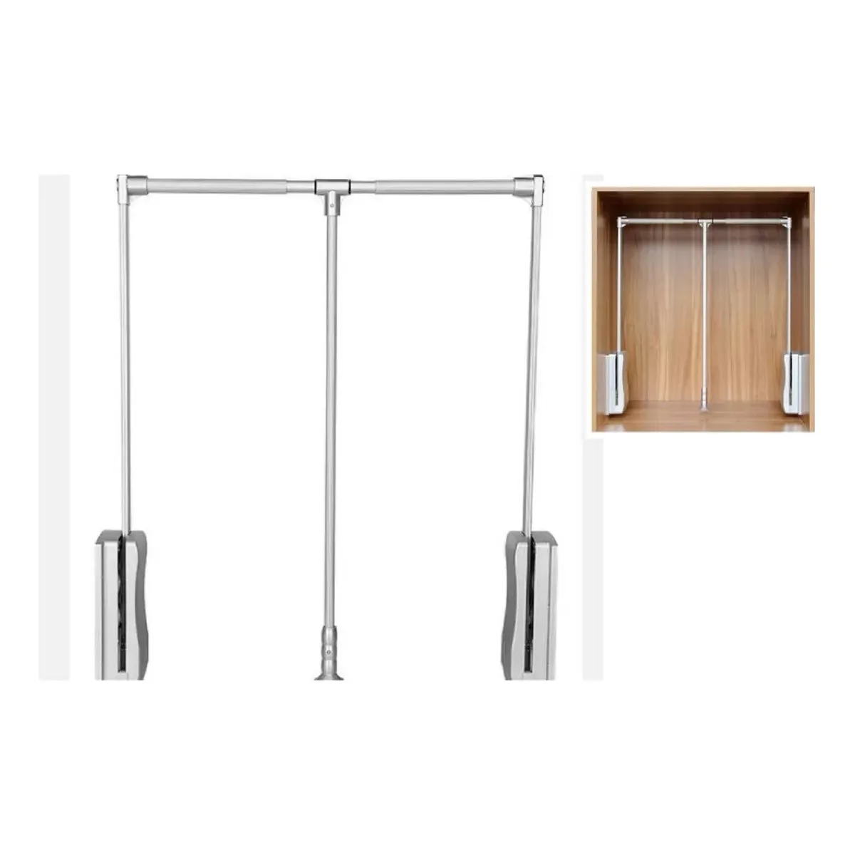 GENERICO - Barra Armario Abatible Closet, Plegable 83 A 110cm