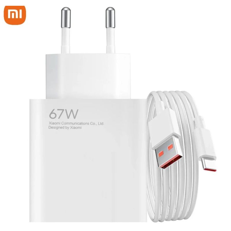 XIAOMI - Cargador Xiaomi 67w + cable USB tipo C - Original