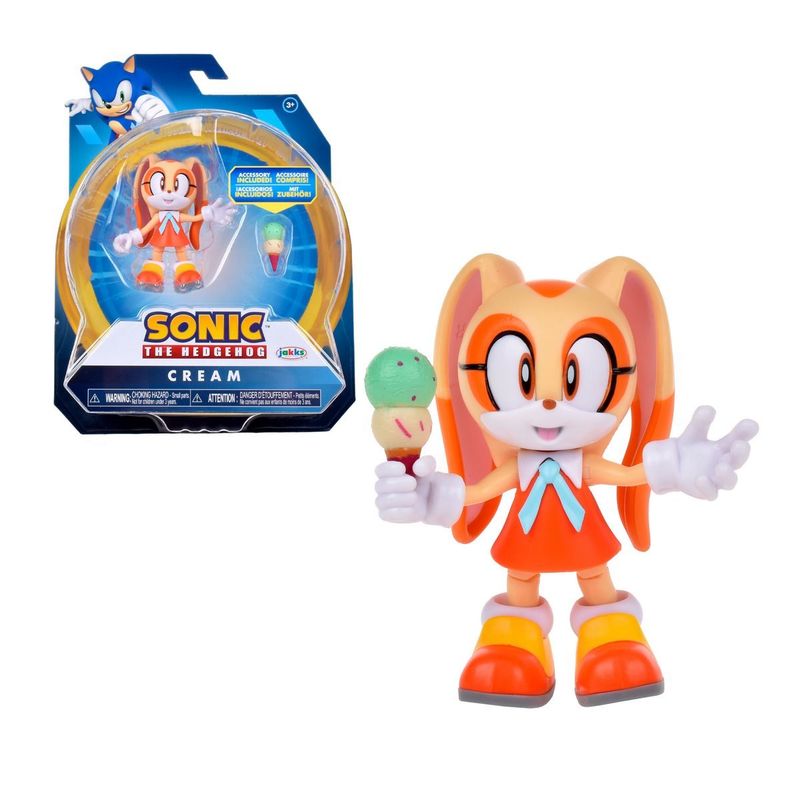 SONIC - FIGURA SONIC 10 CM. CON ACCESORIO - CREAM