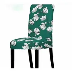 GENERICO - FUNDA ELASTICADA PARA SILLA CON DISEÑO ROSA BLANCO SET DE 8 WYM