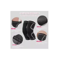 GENERICO - Un Par Rodillera Deportiva Gym Compresion TALLA M Yf-85
