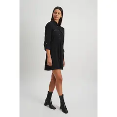 ASH - Vestido Liso Negro