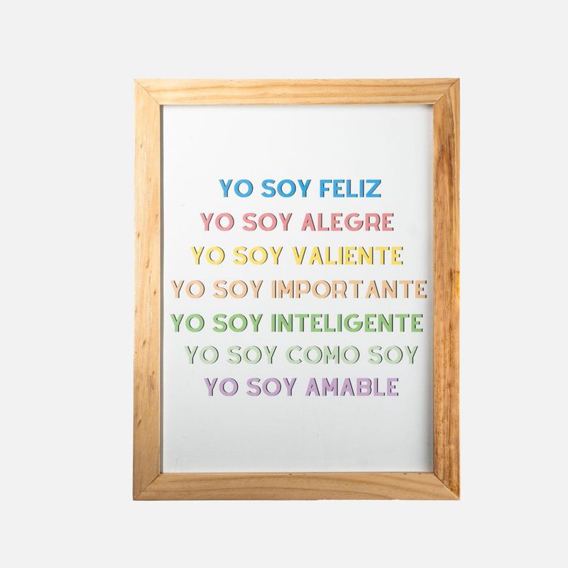 GENERICO - Cuadro Decora y Aprende FRASES POSITIVAS