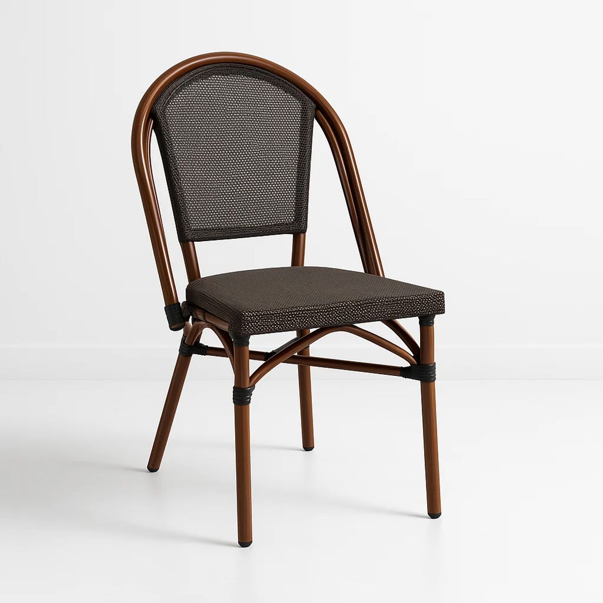 KLIK - Silla Bistro Parisina Textileno - Café Oscuro